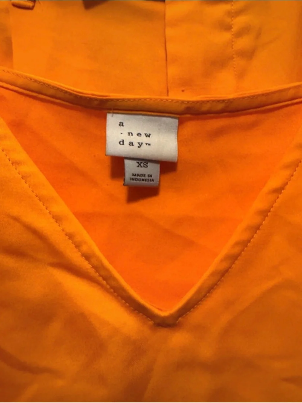 a new day Orange V-Neck Spaghetti Strap Camisole